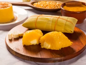 Pamonha Salgada com Queijo