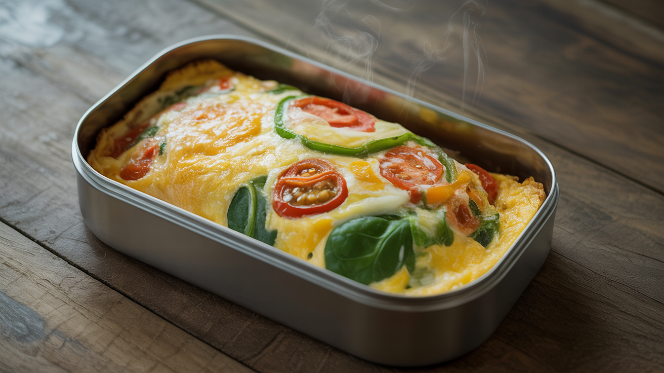 Omelete de Forno com Legumes na Marmita