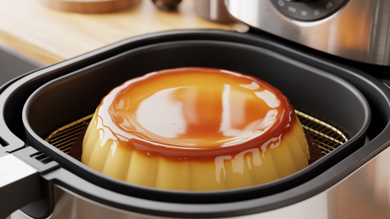 Pudim de leite condensado na AirFryer