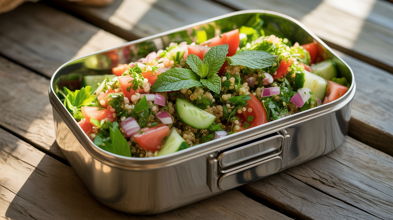 Tabule de Quinoa na Marmita