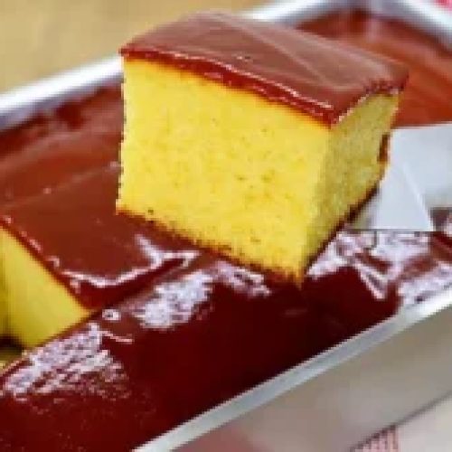 Bolo de Fubá com Goiabada