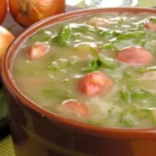 Caldo Verde com Calabresa