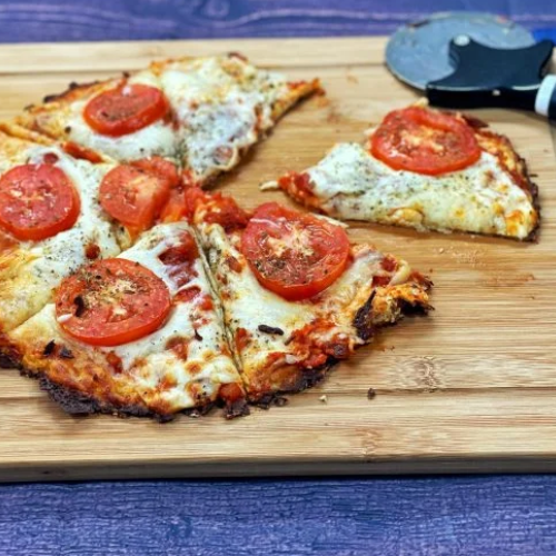 Pizza low carb de couve-flor