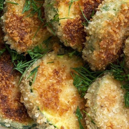 Abobrinha empanada deliciosa e crocante sem óleo e sem fritura: melhor que batata
