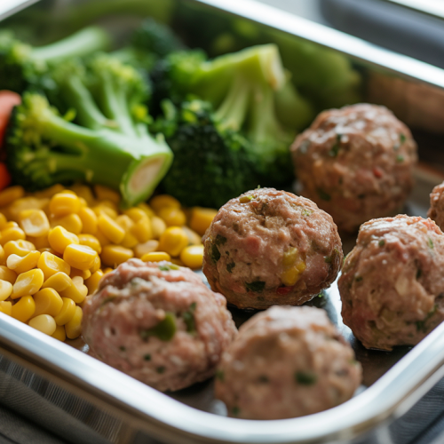 Almôndegas de Carne com Legumes na Marmita