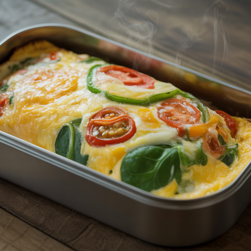 Omelete de Forno com Legumes na Marmita