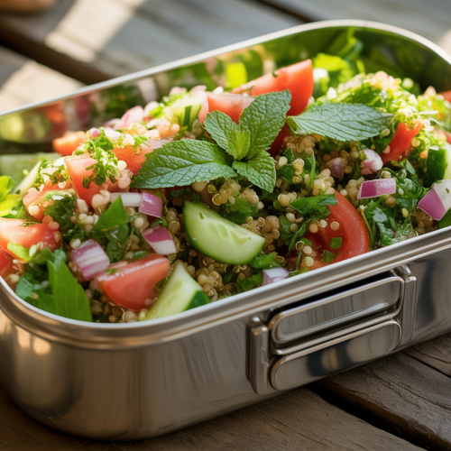 Tabule de Quinoa na Marmita