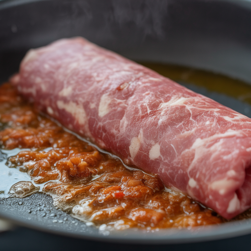 Wrap de carne moída na frigideira na Marmita